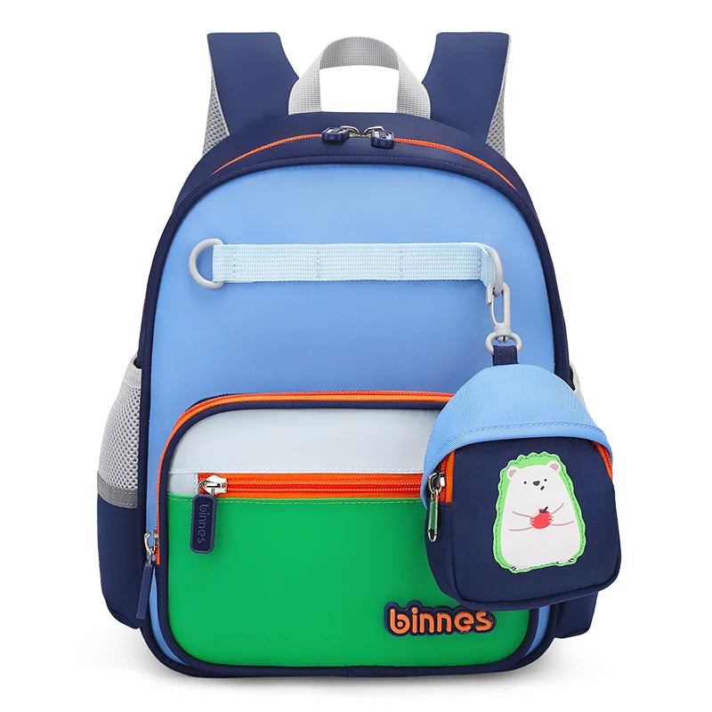 2025 Lovely Unisex Zipper Schoolbags Waterproof Fashion School Kids Backpack Polyester Lining Cartoon Design Kid Bag Charms