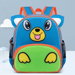 Custom Fashion Cartoon Brand Kid Cute Animal Tiger Anti-lost Toddler Pre School Backpack Harness with Safety Leash