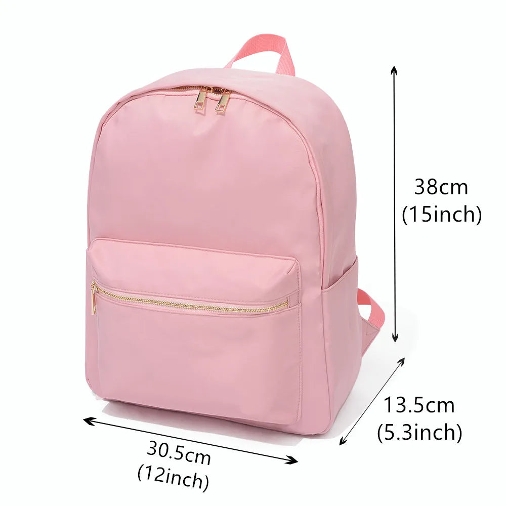 High Quality Student Bagpack 0.8mm Thickness Nylon Fabric Large Capacity Waterproof Nylon School Bags Kids Backpack School