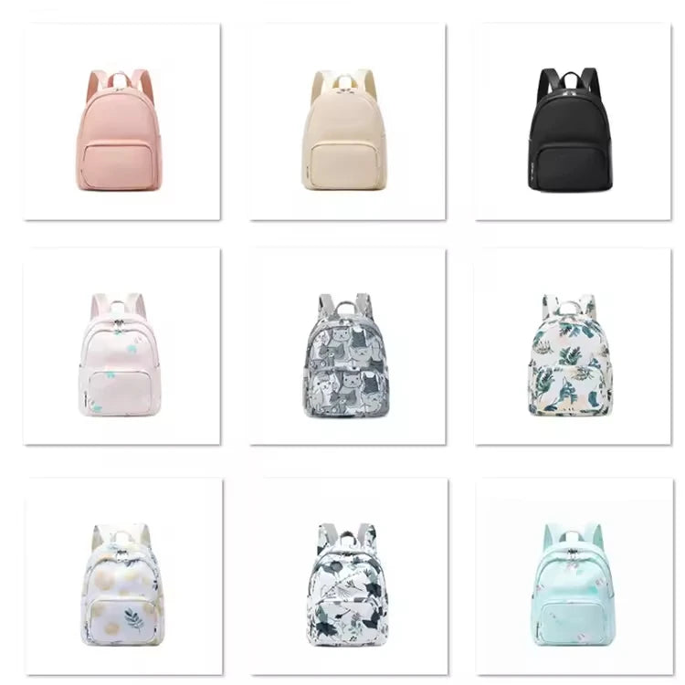 Custom Foldable Cute Pink Kids College Hiking Schoolbags Large Ladies Handbag Traveling Backpack for Boys Girl