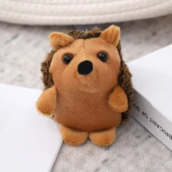 10cm Hedgehog Plush Toy Cartoon Animal Pendant Soft Stuffed Doll Keychain Backpack Car Bag Key Ring Decor Kid Gift