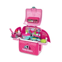 Wholesale Funny Princess Dress up Games Makeup Backpack Set Pretend Play Toy for Kids Girls