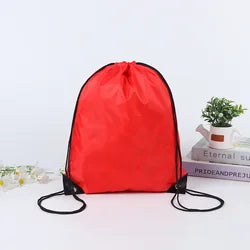 Custom Gym Logos Sublimation Polyester Bags Nylon Beach Sports Lightweight Kids Waterproof Drawstring Backpack