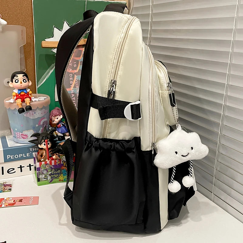 Custom Mini for Pink Pastel Colors Crossbody Backpack for Kids Aged 11 Yrs Women's Traveling Logo Cartoon Set Waterproof Zipper