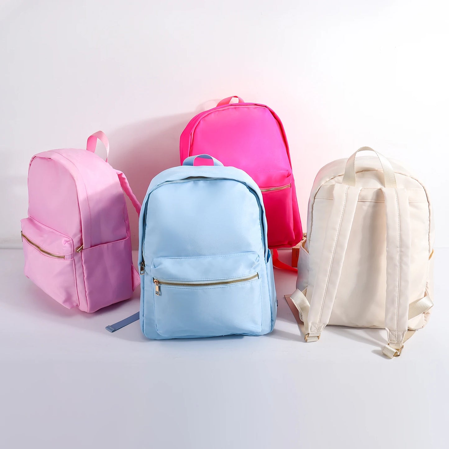 High Quality Student Bagpack 0.8mm Thickness Nylon Fabric Large Capacity Waterproof Nylon School Bags Kids Backpack School