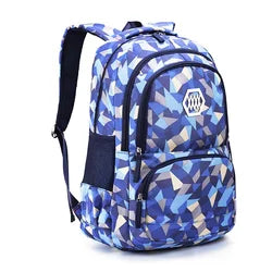 Wholesale Price Large Capacity Schoolbags Manufacturer Supply Geometric Printed Kids Primary School Backpack