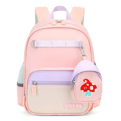 2025 Lovely Unisex Zipper Schoolbags Waterproof Fashion School Kids Backpack Polyester Lining Cartoon Design Kid Bag Charms