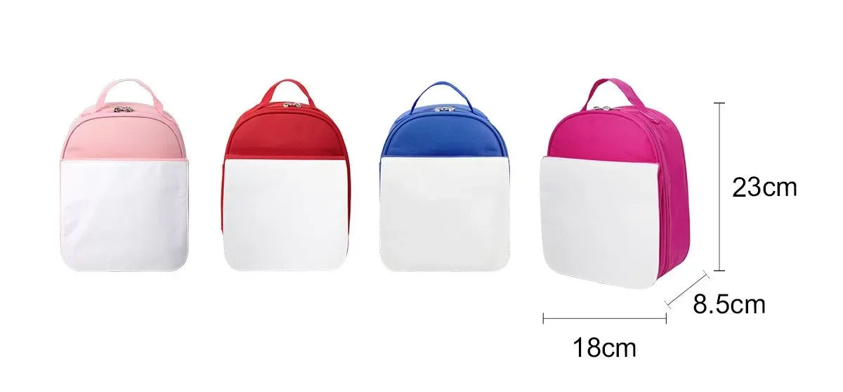 Wholesale Dye Sublimation Blanks Heat Transfer Heat Press Printing Children Kids School Lunch Bag Blank Sublimation Backpack