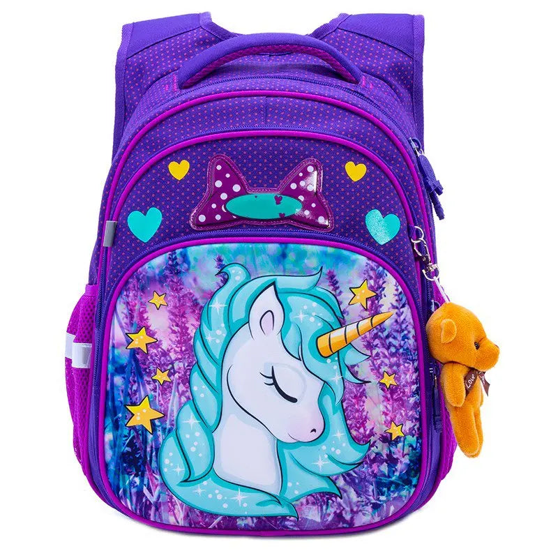 Custom 3D Cartoon Kids School Bag for Boys Pattern Orthopedic Backpack Children School Bags Student Backpack for Kids