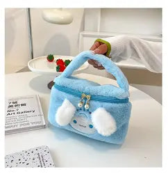 Cartoon Cute Kabi Plush Storage Plush Bag Large Capacity Portable Travel Cosmetic Bag for Boys Girls