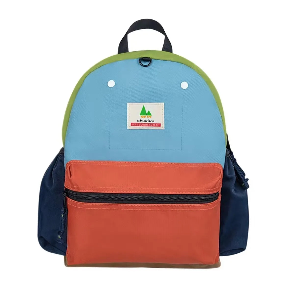 Unisex Kids Anti-Lost Backpack Waterproof Microfiber Leather with Zipper Closure Cartoon Design School Bag for Boys and Girls