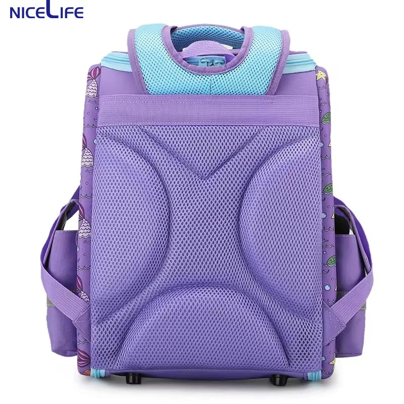 2025 Unisex Waterproof Cartoon 3D Printed PC Shell Rucksack Oxford Nylon Lined Zipper Closure Good Quality Backpack for Kids