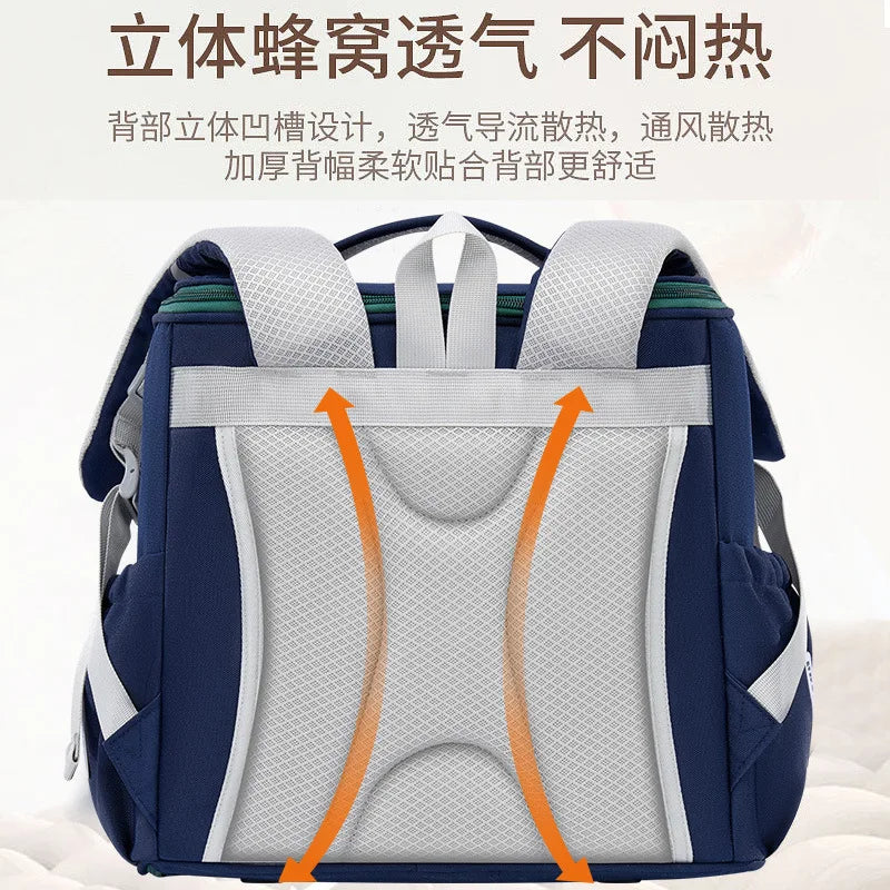 2025 New Fashion Horizontal Version of the Student 1-6 Grade Spine Care Shoulder Bag High Quality Schoolbag