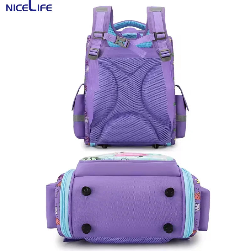 2025 Unisex Waterproof Cartoon 3D Printed PC Shell Rucksack Oxford Nylon Lined Zipper Closure Good Quality Backpack for Kids