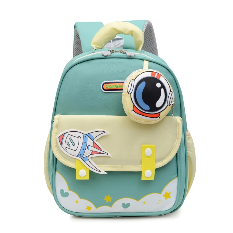 2025 New Design Cartoon Printed Waterproof Kid Backpack Fashionable Polyester Lining Rucksack Zipper Closure for Kindergarten