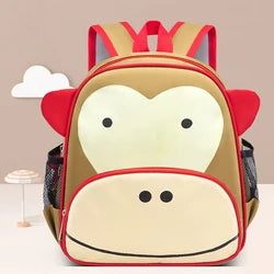 Custom Fashion Cartoon Brand Kid Cute Animal Tiger Anti-lost Toddler Pre School Backpack Harness with Safety Leash