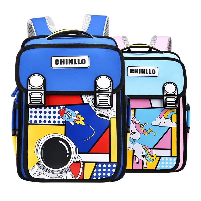 Chinllo Wholesale 2023 Children Backpack Comic Schoolbag Anime Hipster Backpack Bag Cartoon Schoolbags for Kids