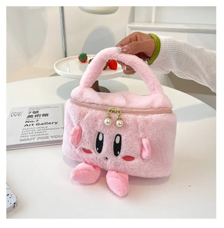 Cartoon Cute Kabi Plush Storage Plush Bag Large Capacity Portable Travel Cosmetic Bag for Boys Girls