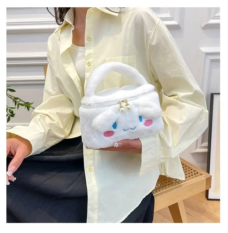 Cartoon Cute Kabi Plush Storage Plush Bag Large Capacity Portable Travel Cosmetic Bag for Boys Girls
