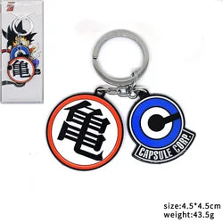 4 Style New DBZ Metal Keychain Anime Logo Goku Seven Star Ball Pendant Metal Alloy Keychains Backpack Keychain for Kids Gift