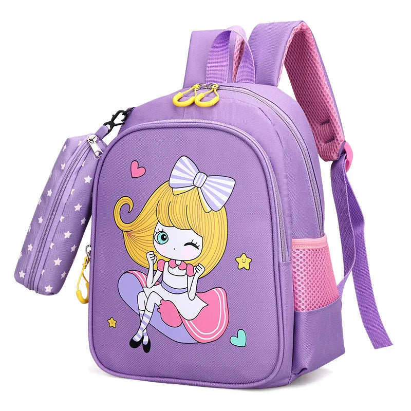 Cheap New Arrival Waterproof Oxford Children's Backpack Cute Cartoon Kids Backpack Kindergarten Primary School Student Bag