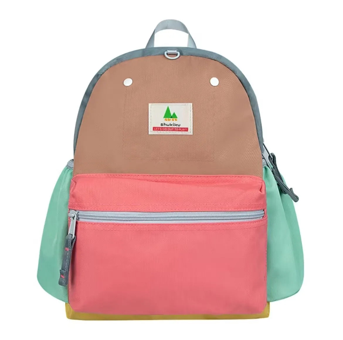 Unisex Kids Anti-Lost Backpack Waterproof Microfiber Leather with Zipper Closure Cartoon Design School Bag for Boys and Girls