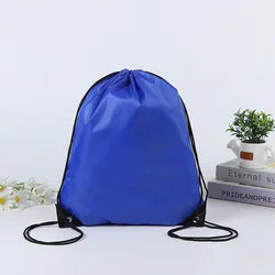 Custom Gym Logos Sublimation Polyester Bags Nylon Beach Sports Lightweight Kids Waterproof Drawstring Backpack