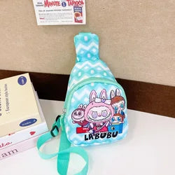 Wholesale Labubu Children's Backpack Mini Chest Plush Toys Bag Crossbody Cartoon Coin Purse Kids Birthday Gift Messenger Bag