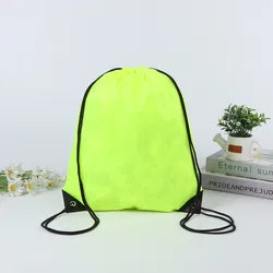 Custom Gym Logos Sublimation Polyester Bags Nylon Beach Sports Lightweight Kids Waterproof Drawstring Backpack