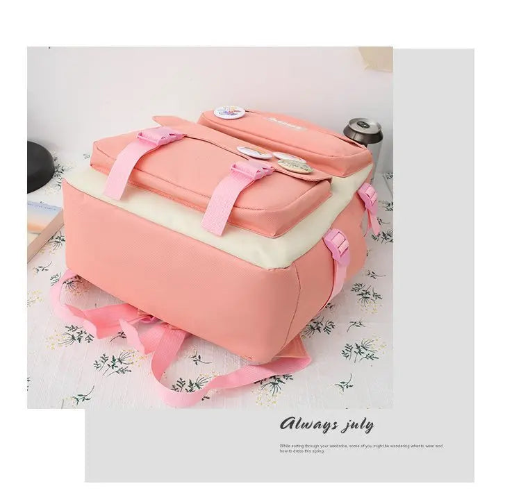 Wholesale Custom 4 in 1 Cheap School Bags Outdoor Travel Waterproof Kids Backpacks Set Casual Sports Backpacks for Girls
