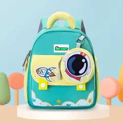 2025 New Design Cartoon Printed Waterproof Kid Backpack Fashionable Polyester Lining Rucksack Zipper Closure for Kindergarten