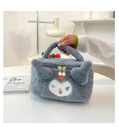 Cartoon Cute Kabi Plush Storage Plush Bag Large Capacity Portable Travel Cosmetic Bag for Boys Girls