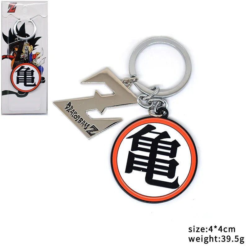 4 Style New DBZ Metal Keychain Anime Logo Goku Seven Star Ball Pendant Metal Alloy Keychains Backpack Keychain for Kids Gift