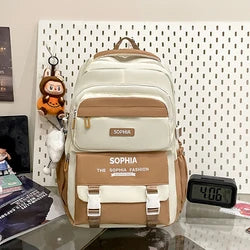 Custom Mini for Pink Pastel Colors Crossbody Backpack for Kids Aged 11 Yrs Women's Traveling Logo Cartoon Set Waterproof Zipper
