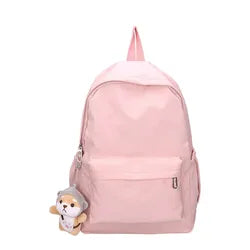 Wholesale Fashion Casual Nylon Laptop Backpacks 15 Years Girls Student Backpack Unisex School Bags with Custom Logo