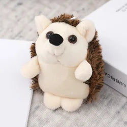 10cm Hedgehog Plush Toy Cartoon Animal Pendant Soft Stuffed Doll Keychain Backpack Car Bag Key Ring Decor Kid Gift