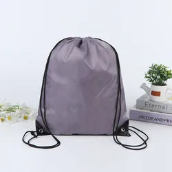 Custom Gym Logos Sublimation Polyester Bags Nylon Beach Sports Lightweight Kids Waterproof Drawstring Backpack