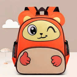 Custom Fashion Cartoon Brand Kid Cute Animal Tiger Anti-lost Toddler Pre School Backpack Harness with Safety Leash