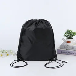 Custom Gym Logos Sublimation Polyester Bags Nylon Beach Sports Lightweight Kids Waterproof Drawstring Backpack