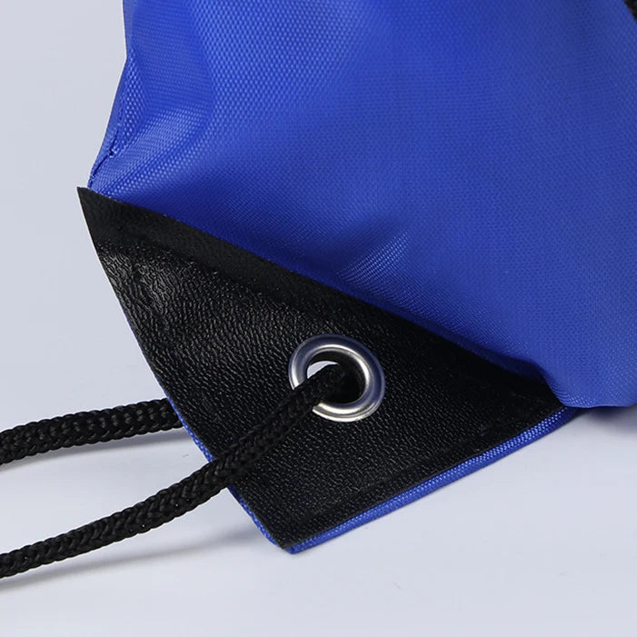 Custom Gym Logos Sublimation Polyester Bags Nylon Beach Sports Lightweight Kids Waterproof Drawstring Backpack