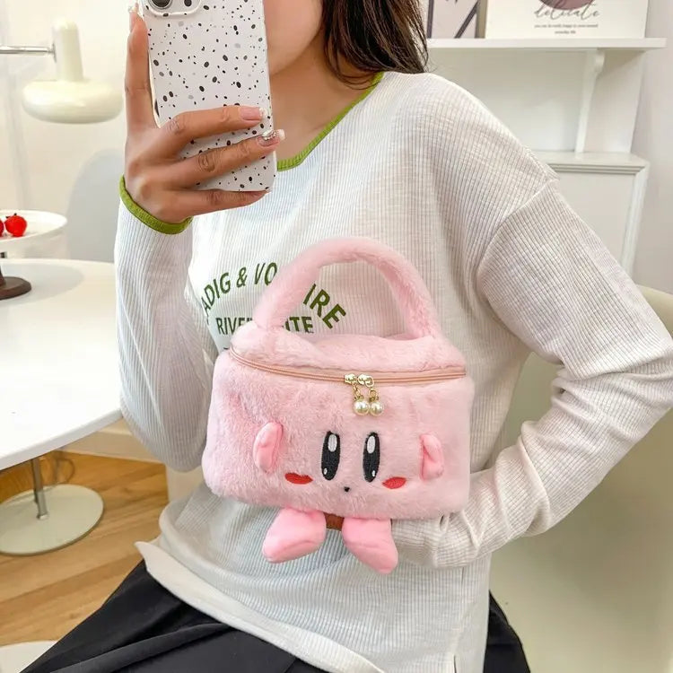 Cartoon Cute Kabi Plush Storage Plush Bag Large Capacity Portable Travel Cosmetic Bag for Boys Girls