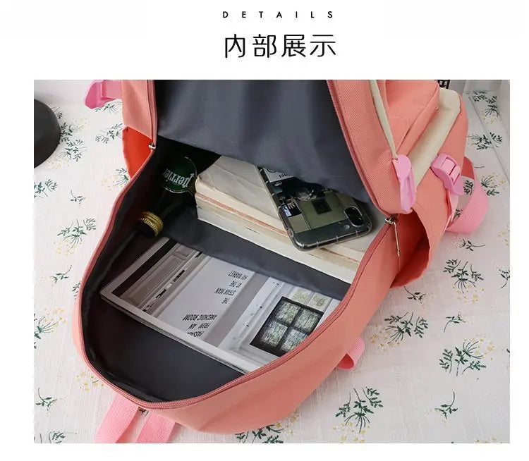 Wholesale Custom 4 in 1 Cheap School Bags Outdoor Travel Waterproof Kids Backpacks Set Casual Sports Backpacks for Girls