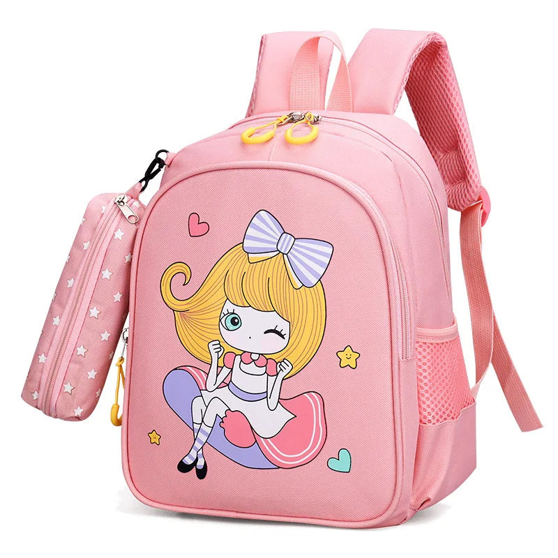 Cheap New Arrival Waterproof Oxford Children's Backpack Cute Cartoon Kids Backpack Kindergarten Primary School Student Bag
