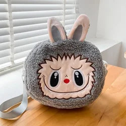 2025 Custom Wholesale High Quality Hot Cute Labubu Bag Cartoon Animal and Logo Pattern Children's PC Coin Plush Labubu Backpack