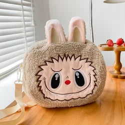 2025 Custom Wholesale High Quality Hot Cute Labubu Bag Cartoon Animal and Logo Pattern Children's PC Coin Plush Labubu Backpack