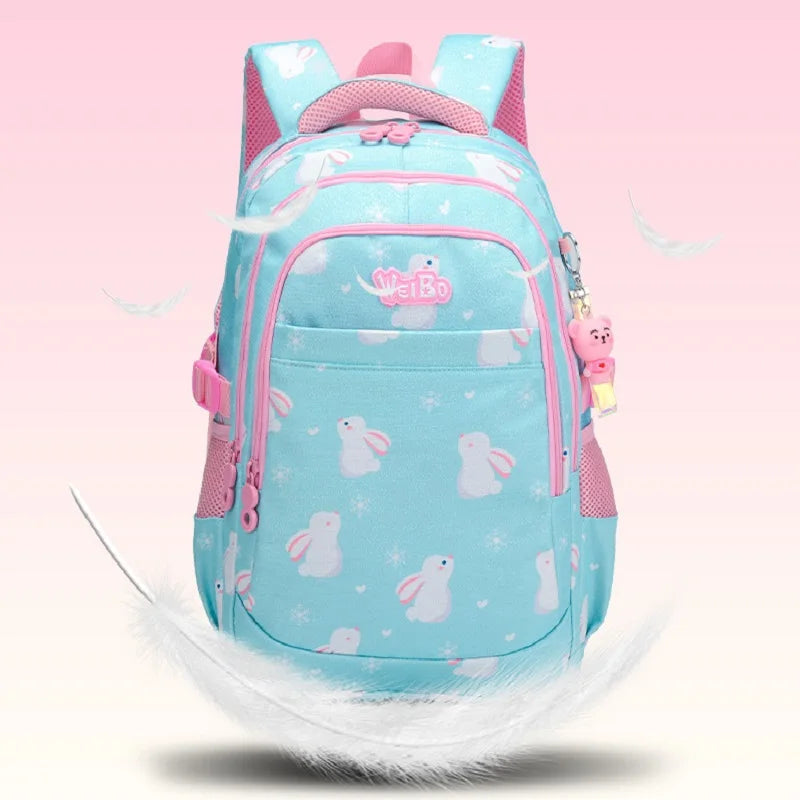 2024 Printed Backpack Student Lightweight School Bag Three Piece Set Large Capacity Leisure Travel Backpack