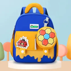 2025 New Design Cartoon Printed Waterproof Kid Backpack Fashionable Polyester Lining Rucksack Zipper Closure for Kindergarten
