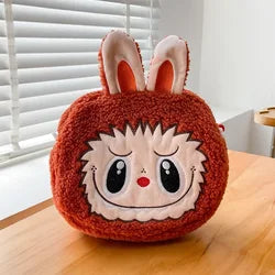 2025 Custom Wholesale High Quality Hot Cute Labubu Bag Cartoon Animal and Logo Pattern Children's PC Coin Plush Labubu Backpack