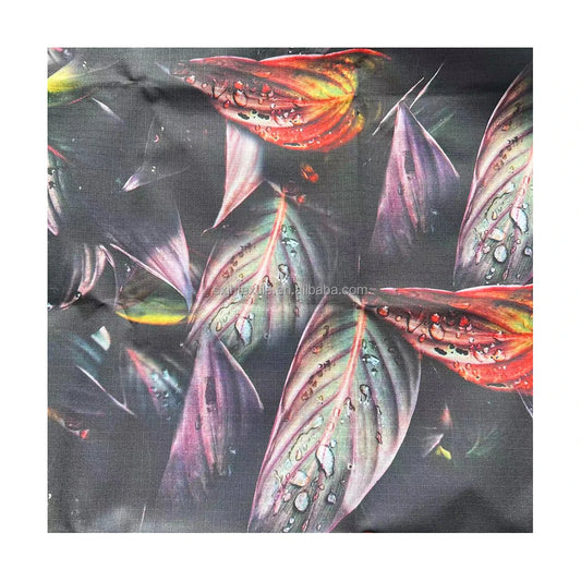 Custom Digital Printing 600D Waterproof PU Oxford Ripstop Check Fabric 100% Polyester for Girls' Backpack Accessories and Bags