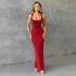 Summer 2024 Women's clothing New Simple Elegant Long Dress French Sleeveless Solid Color Dress